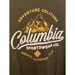 Columbia Sportswear Co Mountain Graphic T-Shirt Men’s Medium Brown